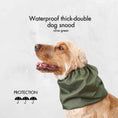 Load image into Gallery viewer, Ūdensizturīga suņu šalle (snood) | Olive Green