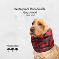 Load image into Gallery viewer, Ūdensizturīga suņu šalle (snood) | Red Tartan