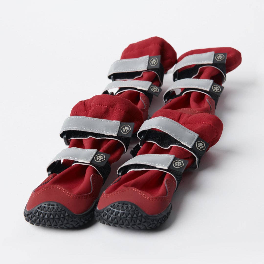 Ūdensizturīgie suņu zābaciņi - sarkani