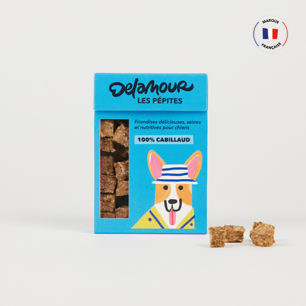 Les Pépites kārumi suņiem ar mencu (50g)