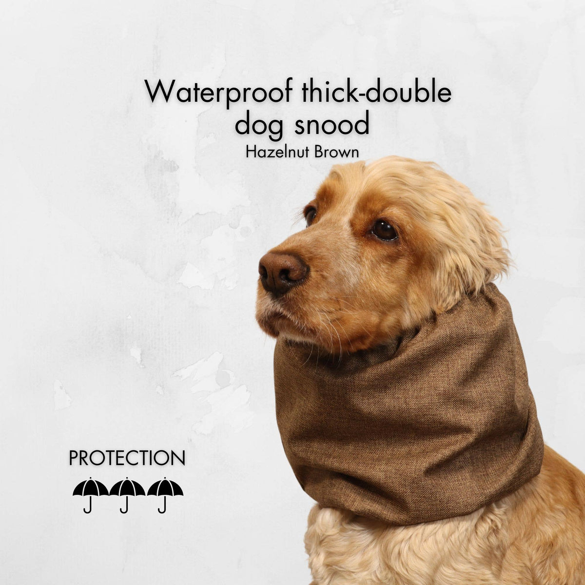 Ūdensizturīga suņu šalle (snood) | Hazelnut Brown