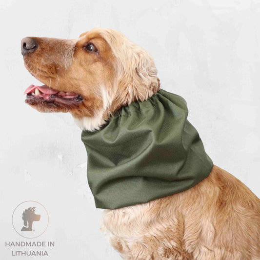 Ūdensizturīga suņu šalle (snood) | Olive Green