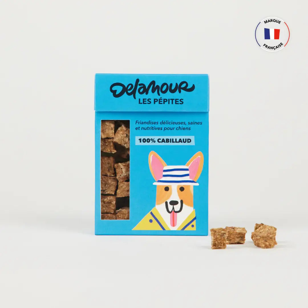 Les Pépites - žāvētas mencas uzkoda (50g)