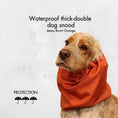 Load image into Gallery viewer, Ūdensizturīga suņu šalle (snood) | Jeans Burnt Orange
