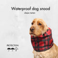 Load image into Gallery viewer, Ūdensizturīga suņu šalle (snood) | Red Tartan
