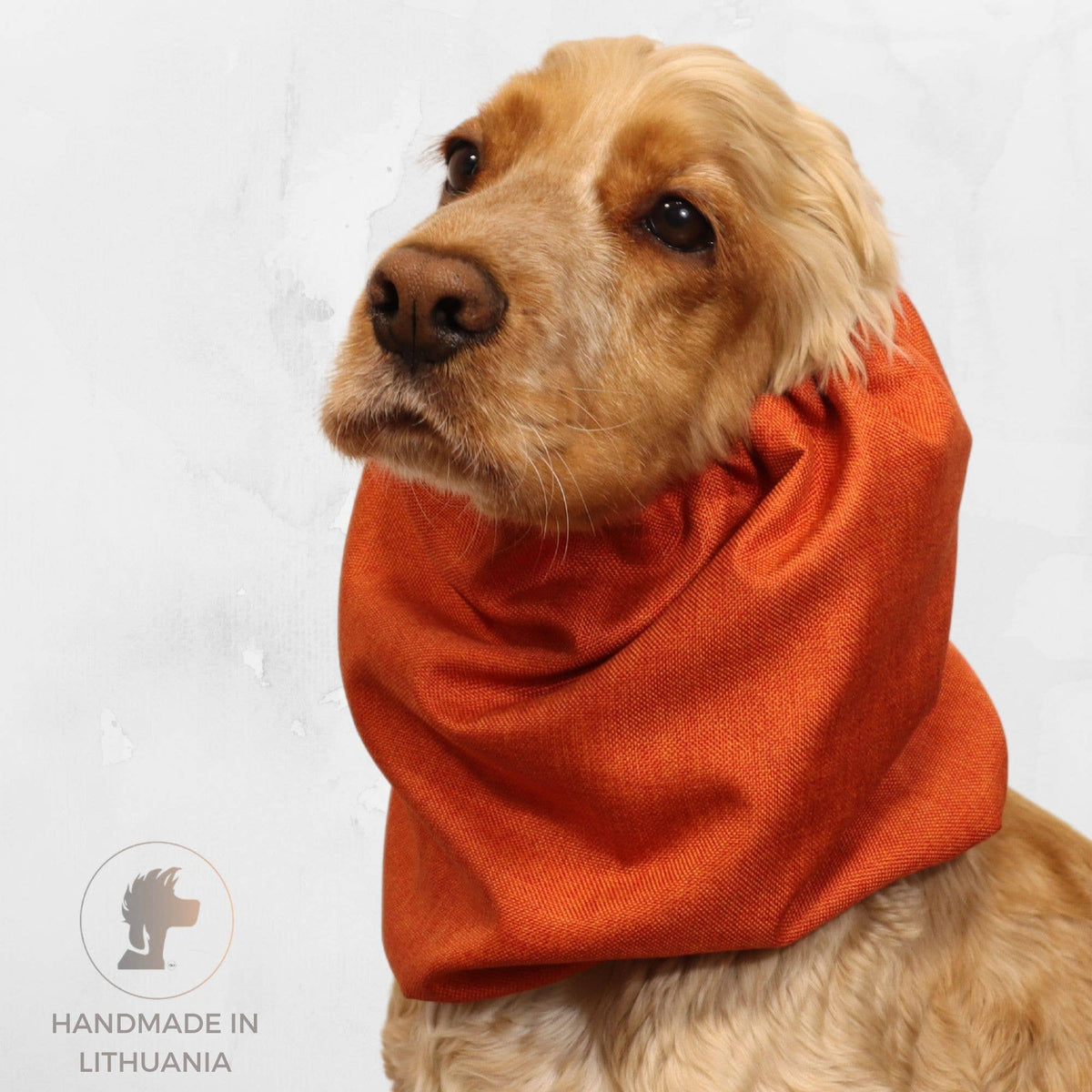 Ūdensizturīga suņu šalle (snood) | Jeans Burnt Orange