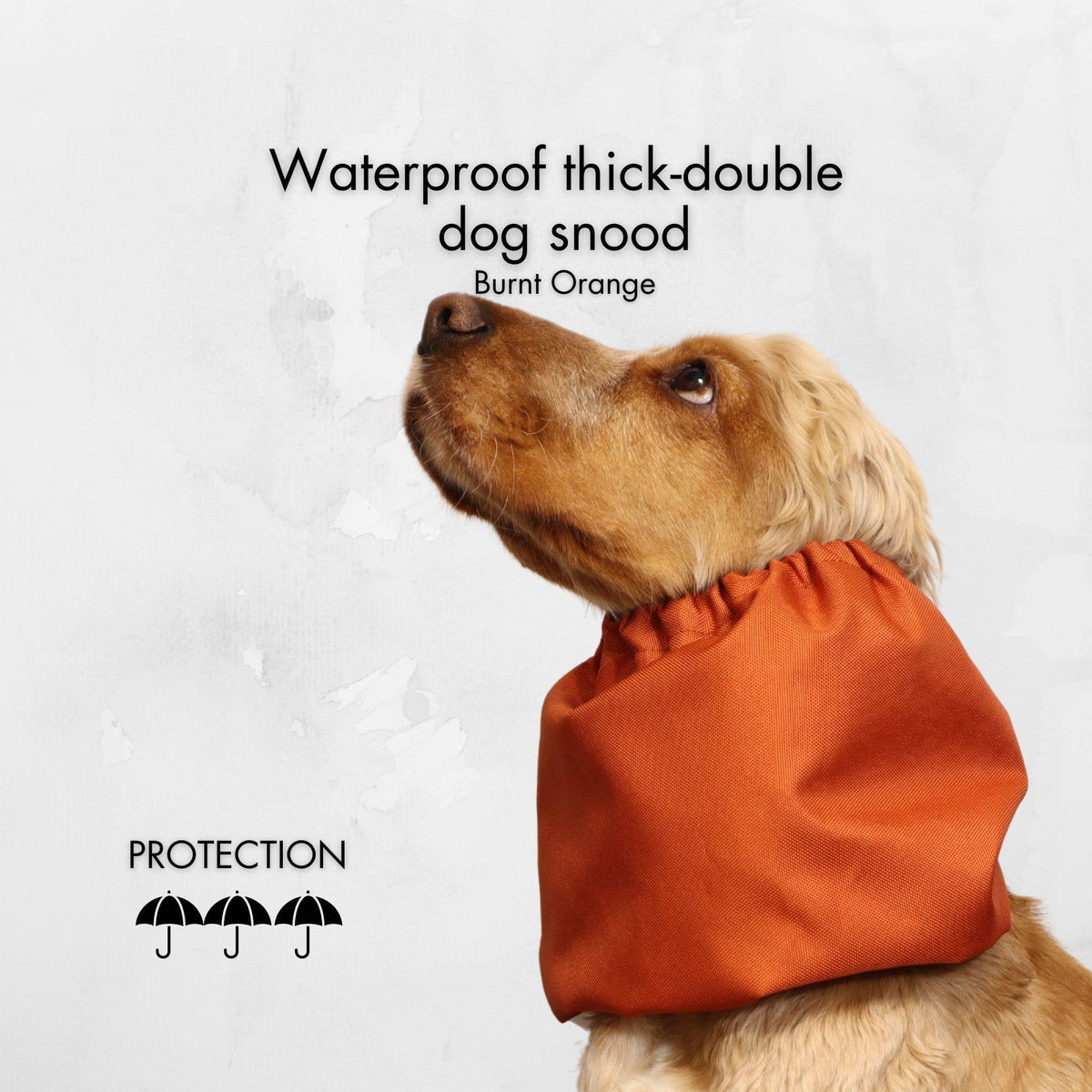 Ūdensizturīga suņu šalle (snood) | Burnt Orange