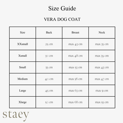 Vera suņu mētelītis ar iemauktiem | Sage: XXS