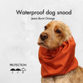 Load image into Gallery viewer, Ūdensizturīga suņu šalle (snood) | Jeans Burnt Orange
