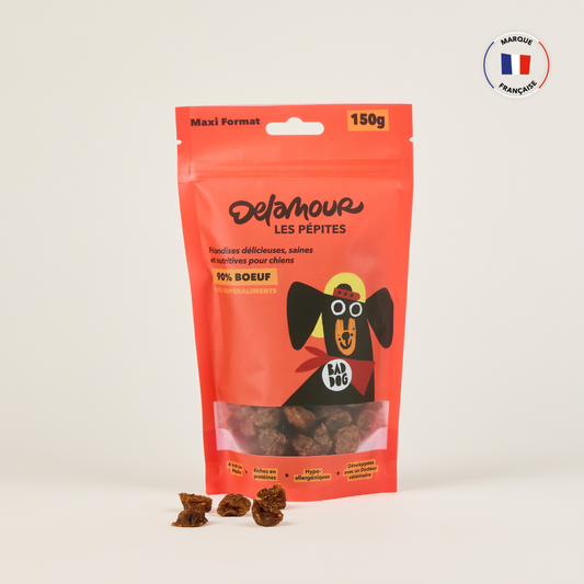Les Pépites kārumi suņiem ar liellopu gaļu (150g)