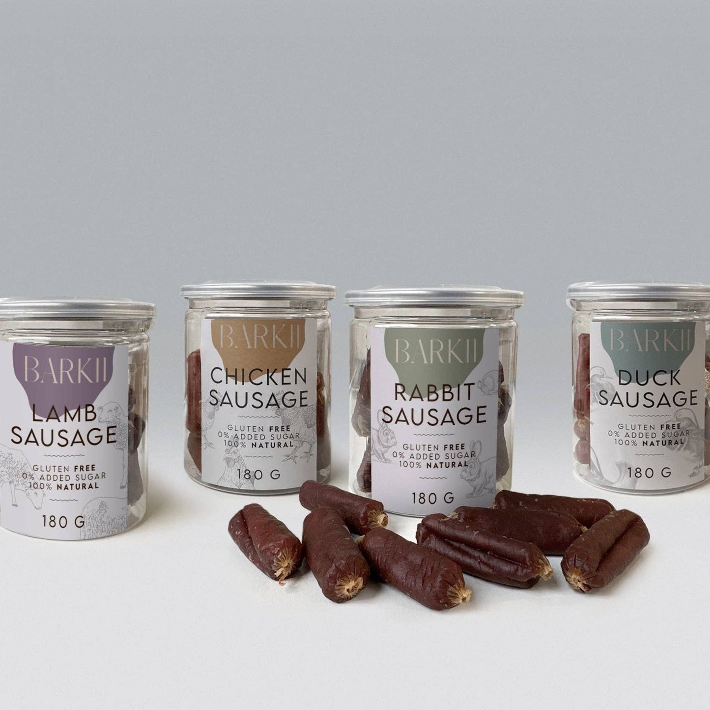 Barkii Soft Sausages | Duck | 180 years