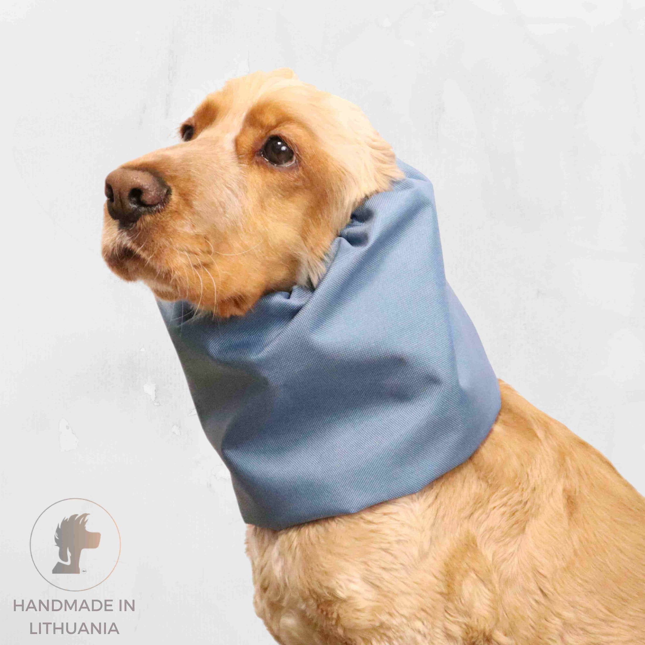 Ūdensizturīga suņu šalle | Zila: Regulējams spriegojums / L