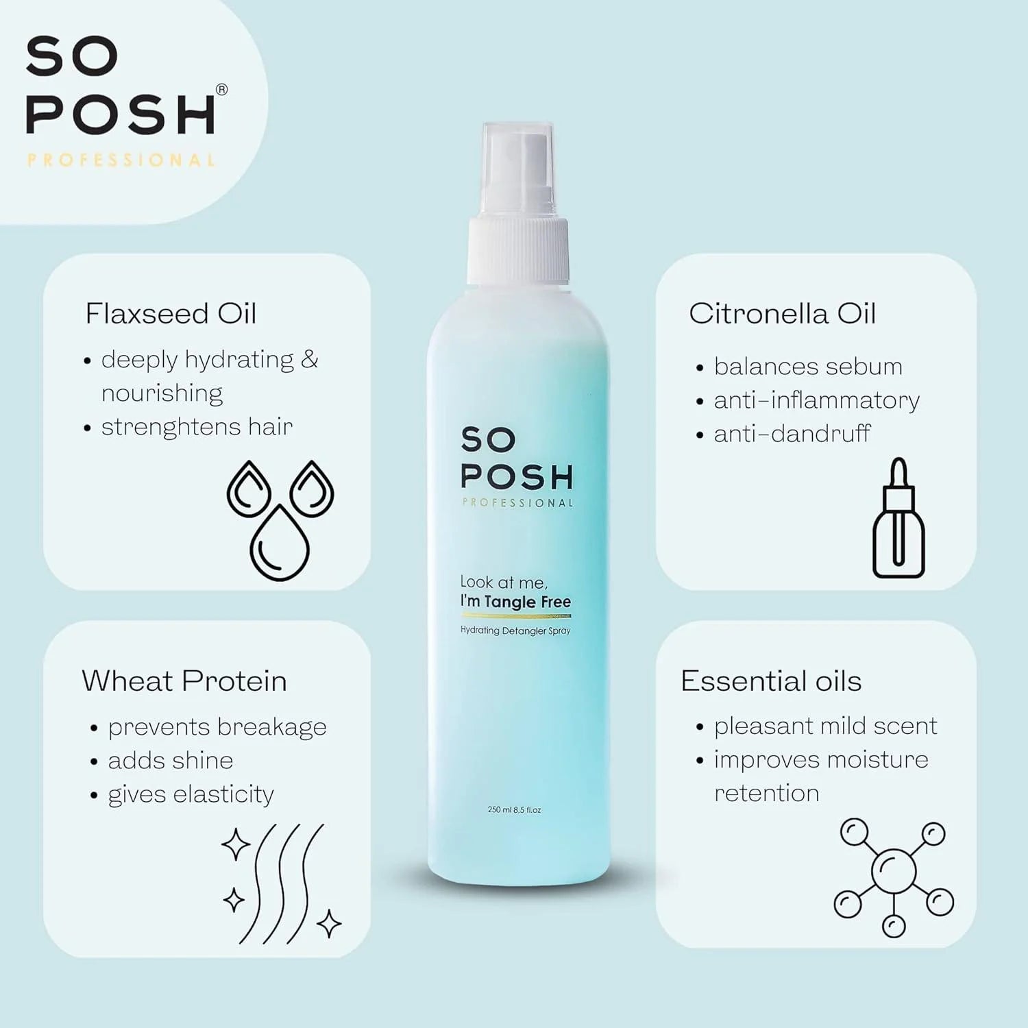 So Posh Tangle free Savēlumu atšķetināšanas sprejs